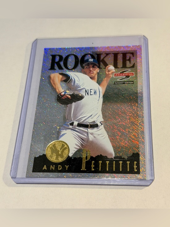 1995 pinnacle Baseball Card Other - Andy Pettitte 1995 RC Rookie Score Summit Edition Sparkling Refractor Baseball